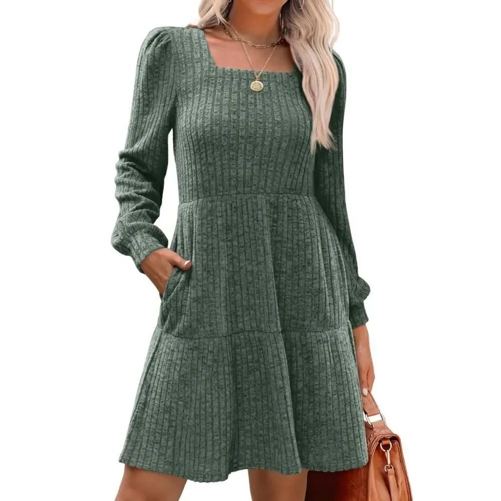 Long sleeve babydoll dress
